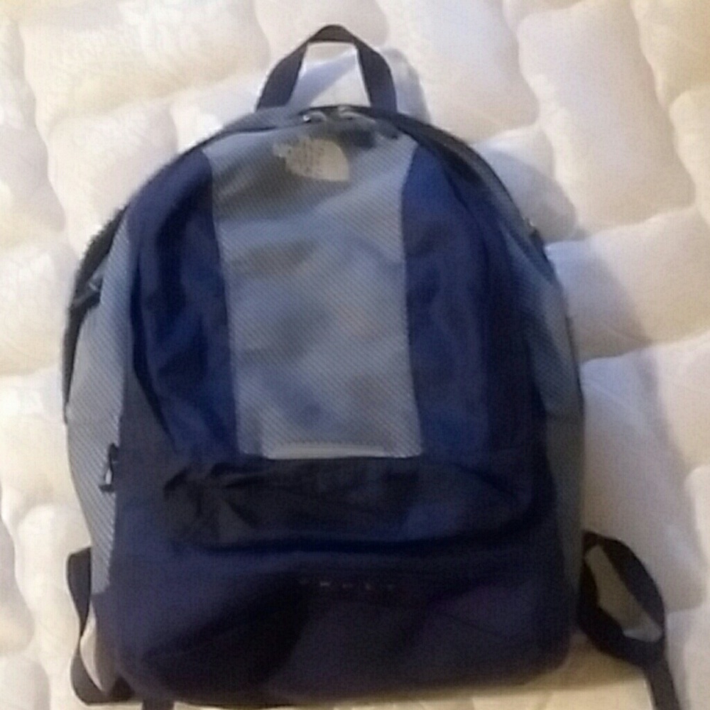 Blue north face backpack